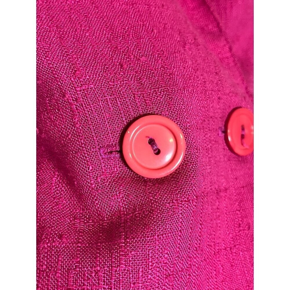 Vintage Neutral Jacket L Pink Blazer Old Money Preppy Classic Chic Colorful 80s - Picture 5 of 11